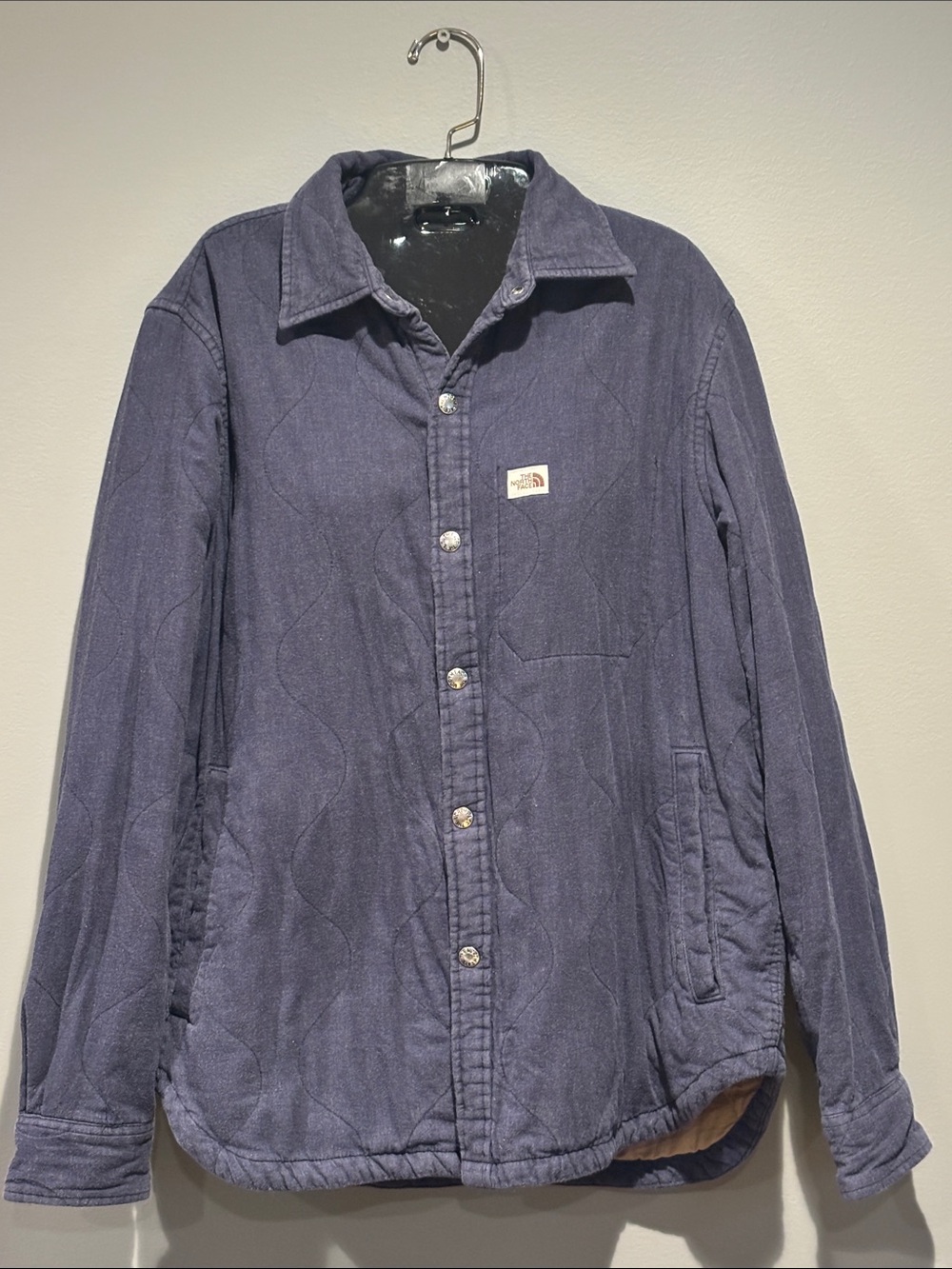 The North Face Men's Quilted Shirt Jacket in Navy Blue